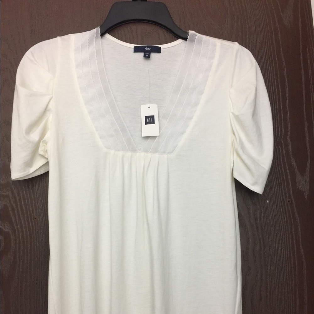 Gap White Cotton Blouse
